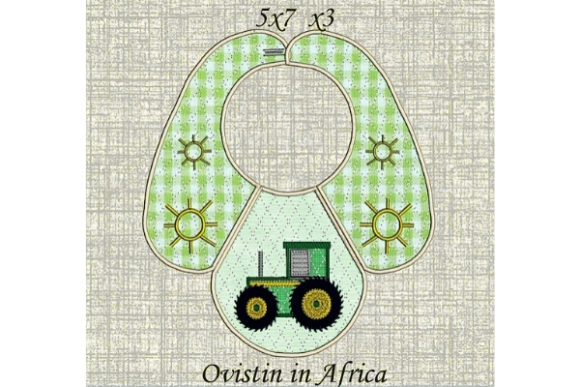 Adorable Tractor Baby Bib: Craft Fair Review