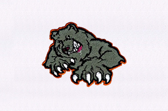 Angry Dog: A Detailed Embroidery Design for Personalized Gifts