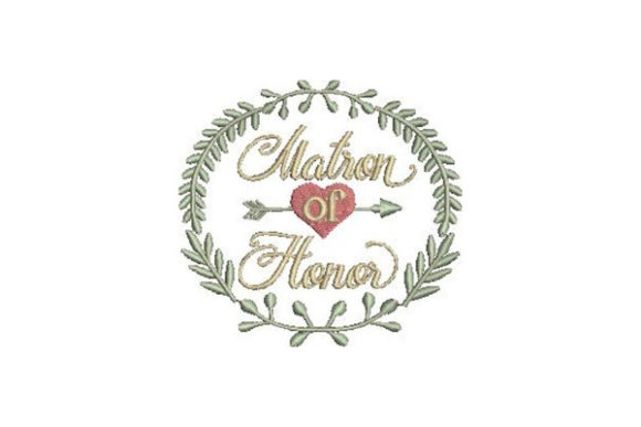 Matron of Honor: Seasonal Wedding Embroidery Design