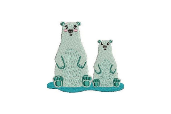 Mom and Baby Polar Bears – Embroidery Design Review