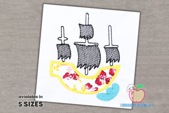 Pirate Ship Applique Pattern: Craft Fair Booth Review