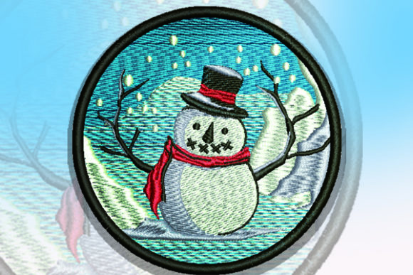Snowman Patch: A Seller's Review of This Festive Embroidery Design